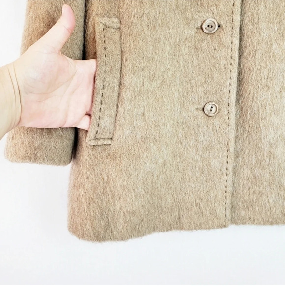 𝅺ADORABLE Vintage 100% Llama Wool Coat EVC 🦙❤️ - Picture 4 of 10